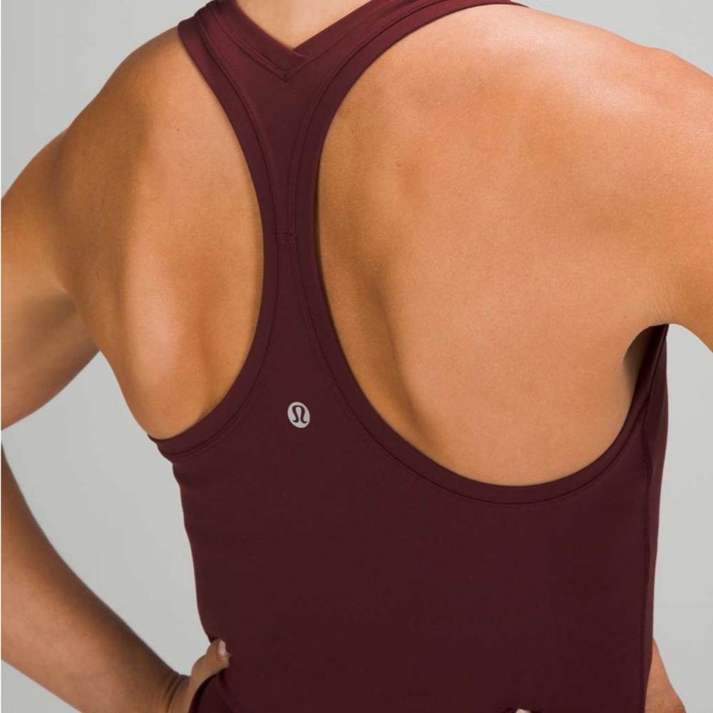 Lululemon Cool Racerback Tank Top Shorter Length
Red Merlot